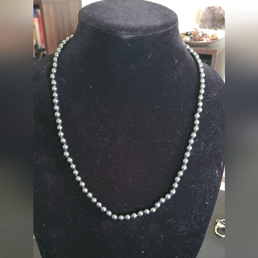 Hand Crafted Hematite Necklace